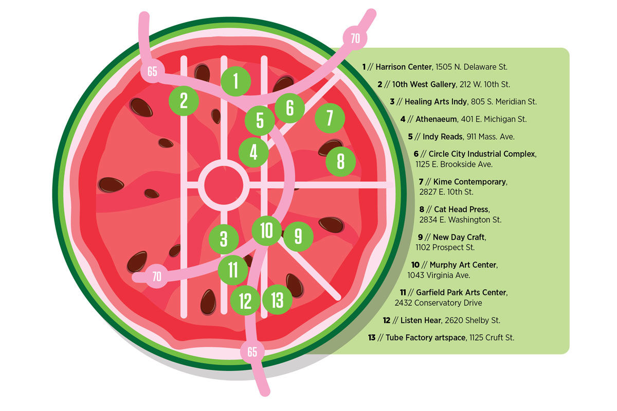 July First Friday map